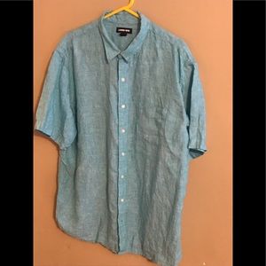 Lands End Men’s XL S/Sleeve linen shirt